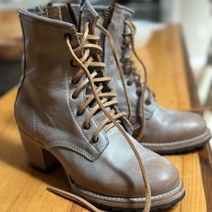 Free Bird freebird leather ankle boots gray cavalier women’s size 7